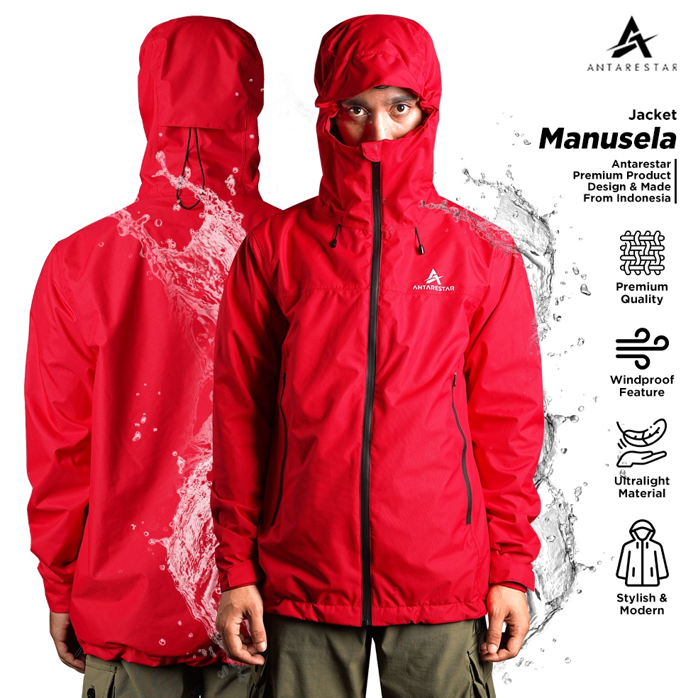 ANTARESTAR Official  Jaket Gunung Gorpcore Manusela Waterproof Jaket Pria Wanita Hiking Gunung Windb