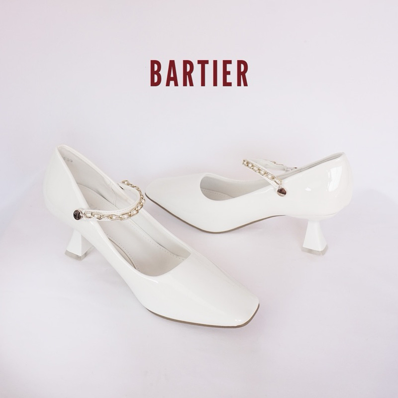 BARTIER - SEPATU HAK WANITA FORMAL CASUAL HEELS GLOSSY 7 CM