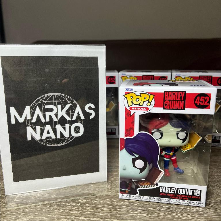 Funko POP Heroes - HARLEY QUEINN WITH PIZZA #452 Original Funko