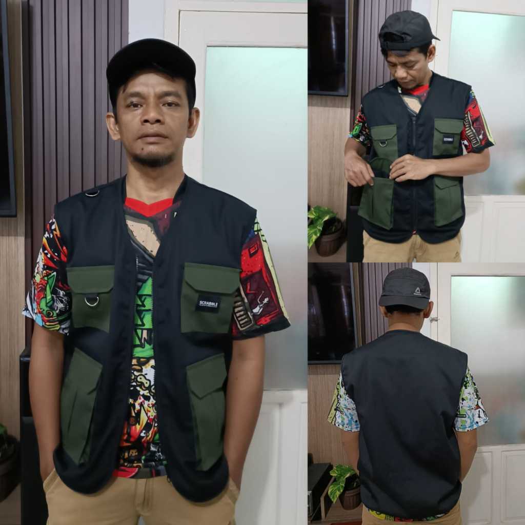 rompi tactical pria/rompi motor/rompi touring/rompi anti angin/Rompi Pelindung Dada Rompi touring