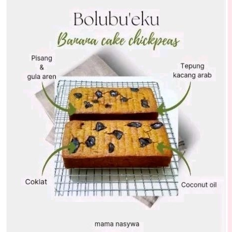 

banana cake chickpeas/kacang arab