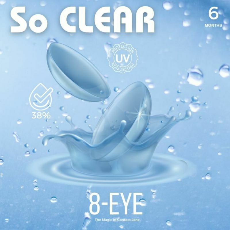 TOKO SOFTLENS SO Clear minus -050 sampai minus-600 softlens minus bening soflen mata