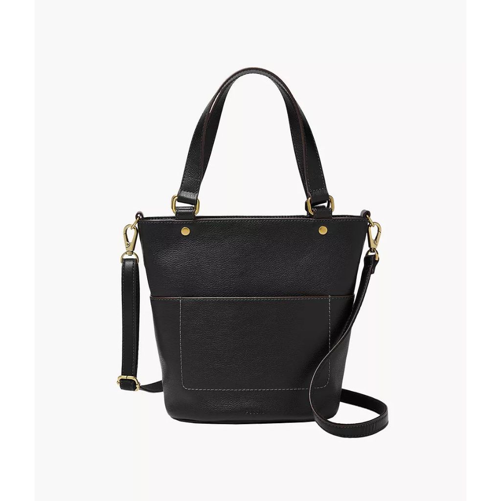 Amelia Small Bucket Bag Black