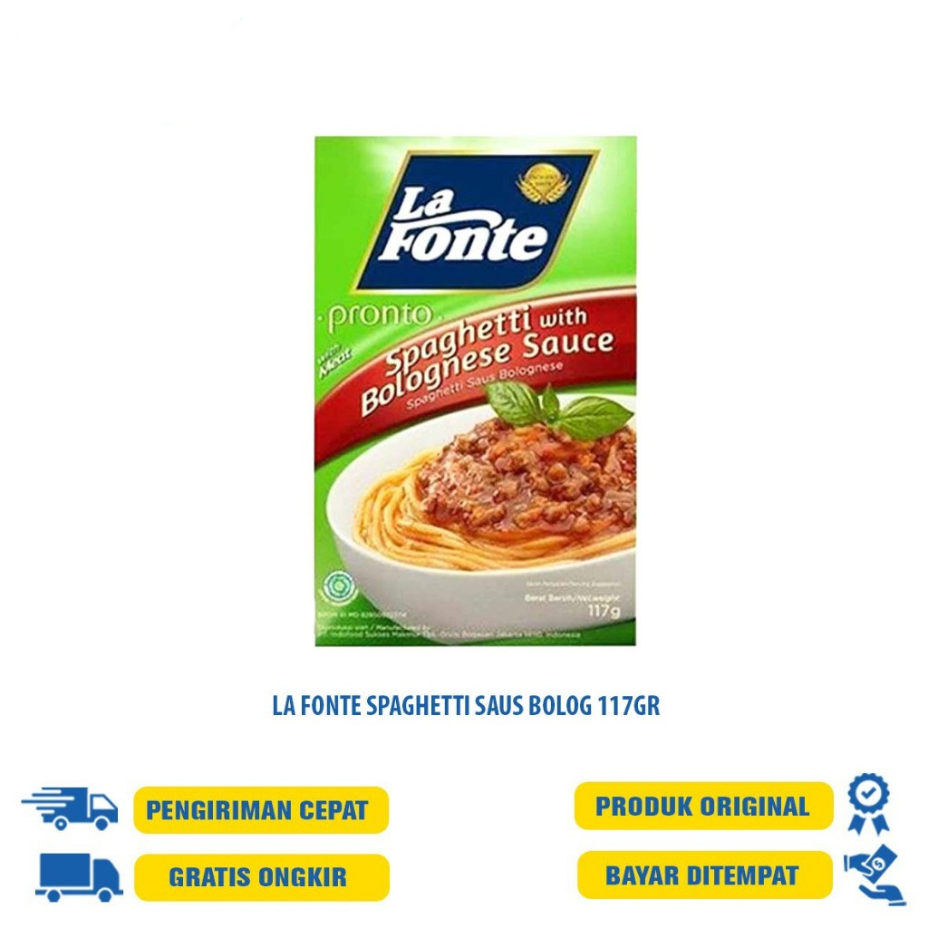 

LA FONTE SPAGH BOLOGNESE AUCE 117 GR/CHICKEN SAUCE117 GR/PAZTO M.CHEESE 63 GR