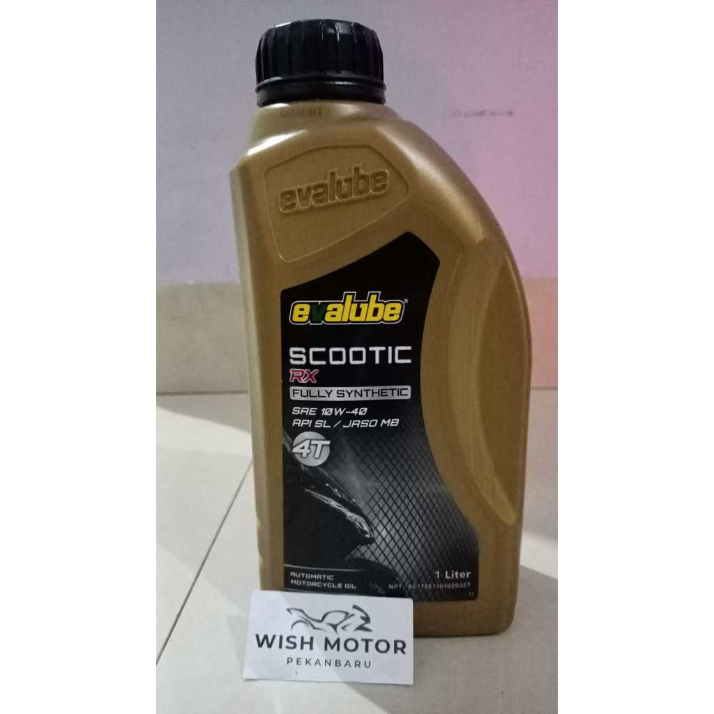 OLI EVALUBE SCOOTIC RX 1 LITER SAE 10W40 UTK NMAX / OLI NMAX