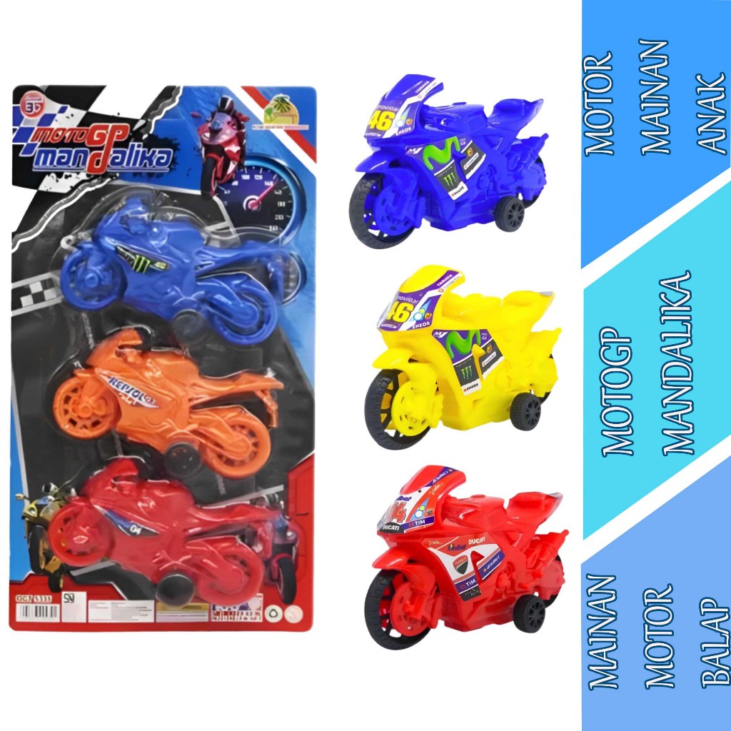Mainan Motor Balap Anak - Mainan MotoGp - MotoGp Mandalika Toys
