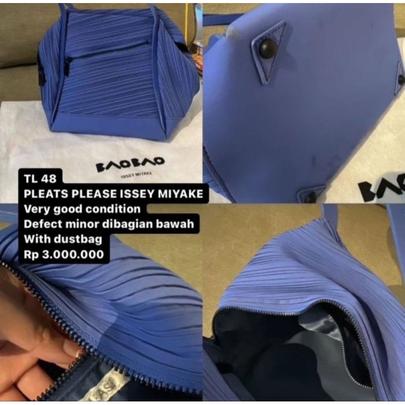 Pleats Please Issey Miyake Preloved Bag