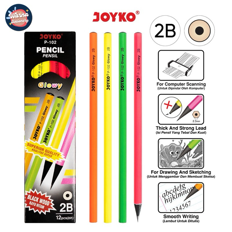 

PENSIL 2B JOYKO P-102 GLOWY