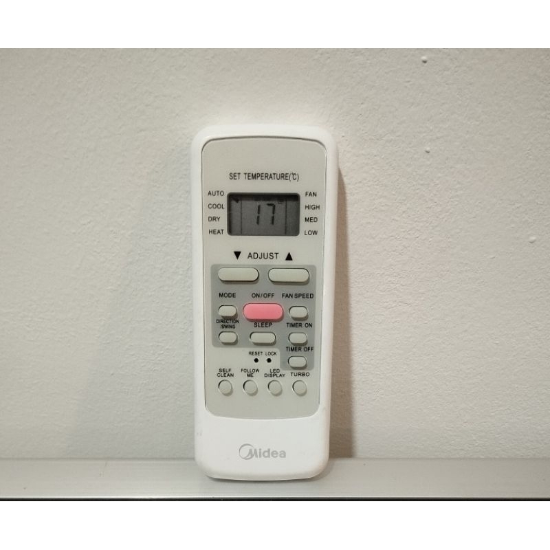 REMOT AC MIDEA TYPE R51I19/ BGE ORIGINAL ASLI