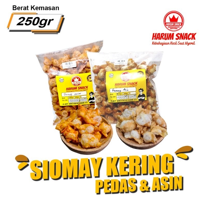 

SIOMAY KERING 250 Gram [Harum Snack Official] SNACK KILOAN MAKANAN RINGAN SIOMAI GURIH