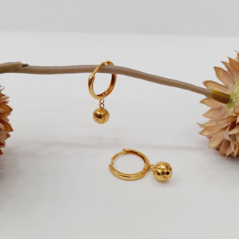 Anting Emas Asli Jipsi Kadar 750