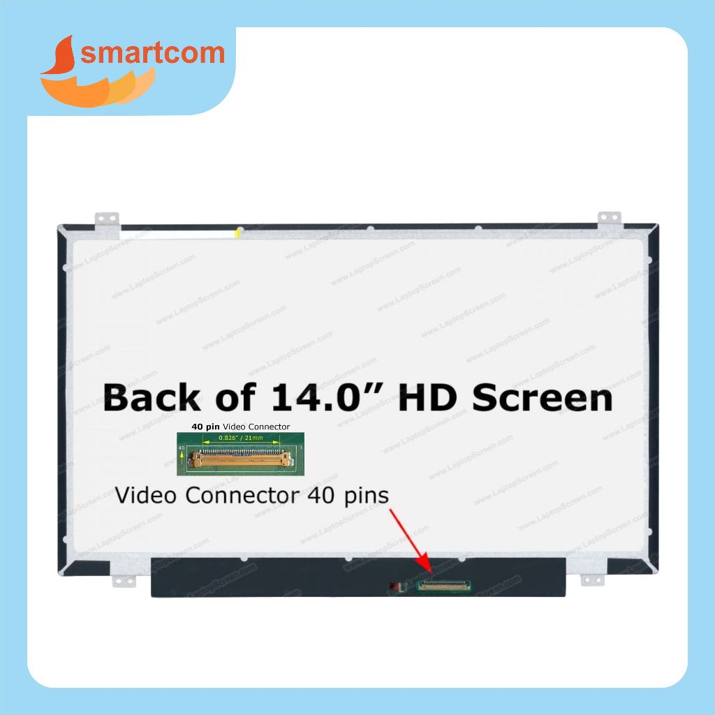 LCD Layar Laptop LED 14 INCH 40 PIN SLIM 14"