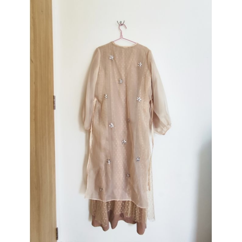 preloved dress gamis pesta kondangan merk FnD bukan heaven lights HL wearing klamby wk heaven lights