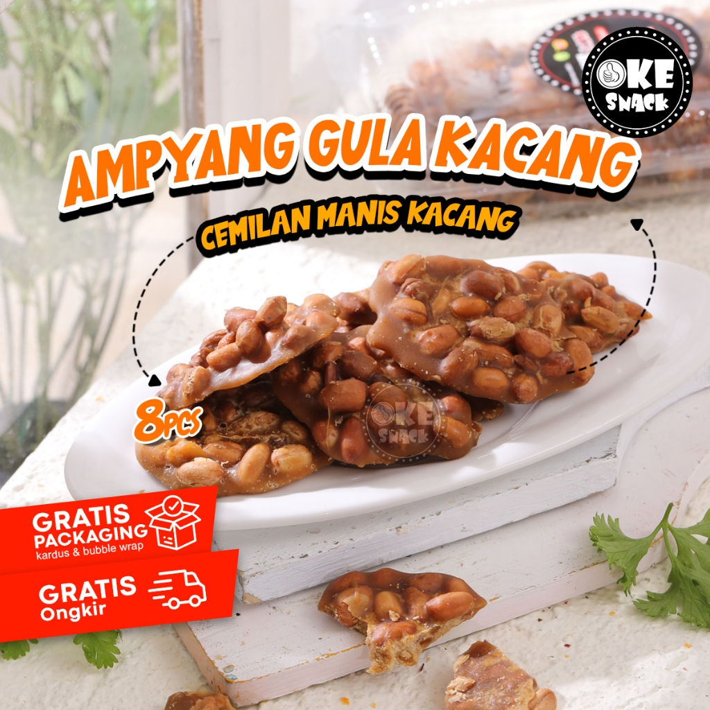 

Ampyang Gula Kacang | Gula Kaca - 8pcs