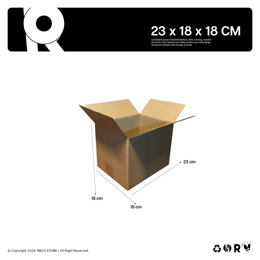 

KARDUS KARTON BOX 23 x 18 x 18 CM | Dus Kardus