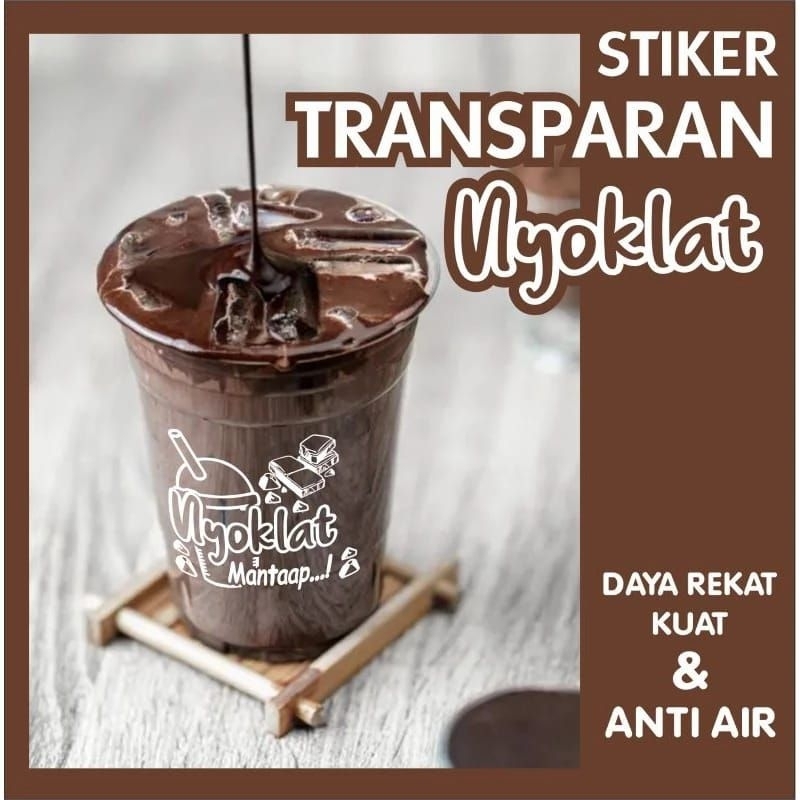 

STIKER TRANSPARAN NYOKLAT ISI 80PCS