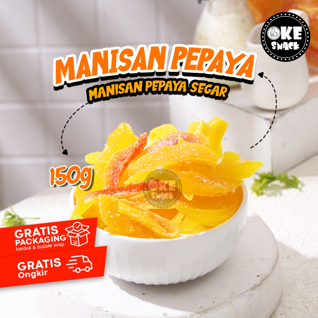 

Manisan Pepaya | Manisan Pepaya Segar - 150gr