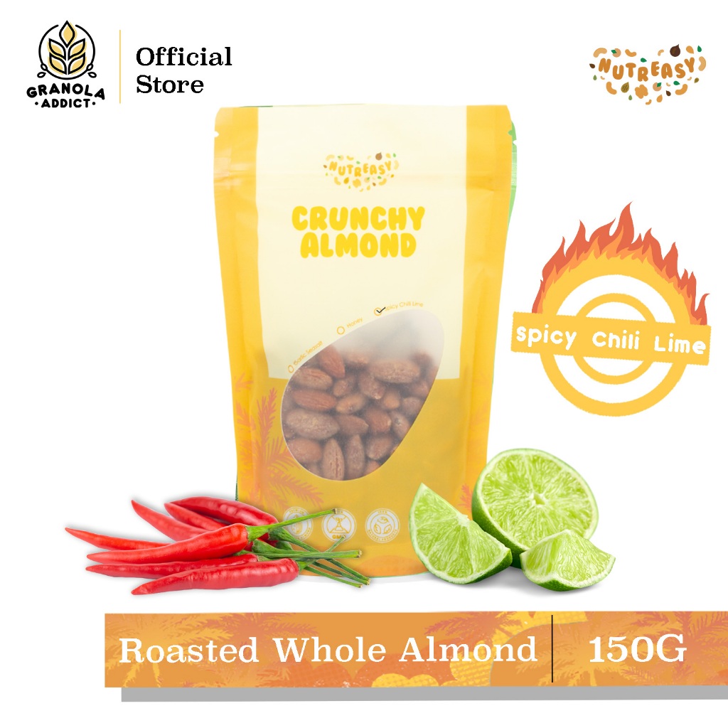 

Granola Addict - Nutreasy Roasted Almond (Spicy Chili Lime) 150G