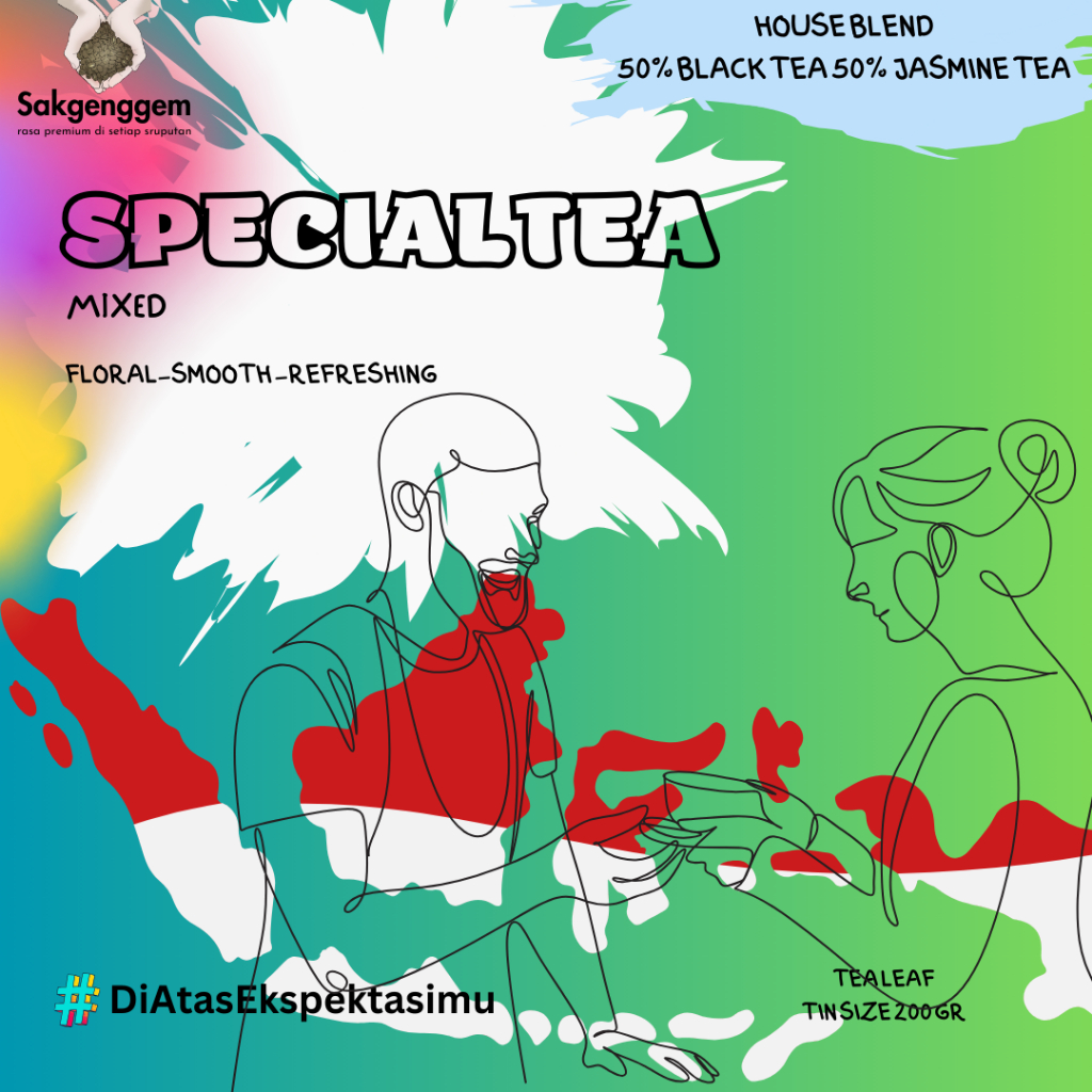 

Bubuk Daun Teh Premium Specialtea House Blend Tea Kualitas Spesial