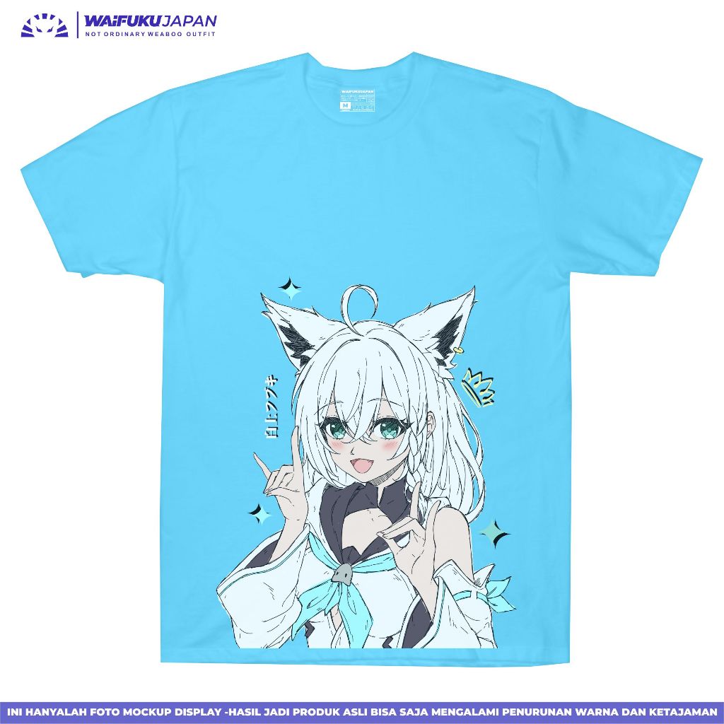 T-shirt Kaos Hololive Japan - Shirakami Fubuki " Hololive Gamers "