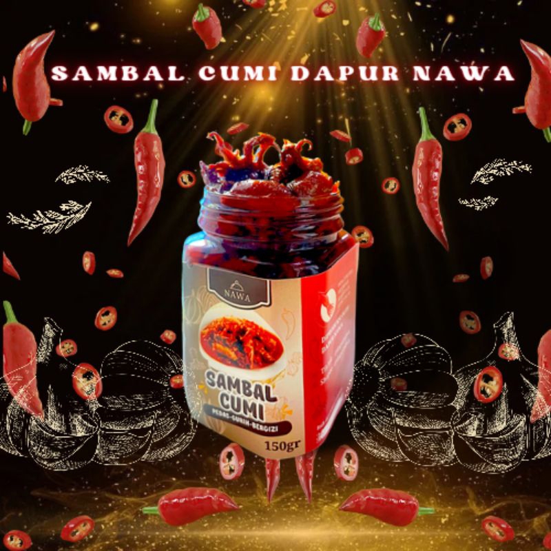 

SAMBAL SAMBEL CUMI CAKALANG PETE CABE IJO TERI BALADO EBI KEMASAN