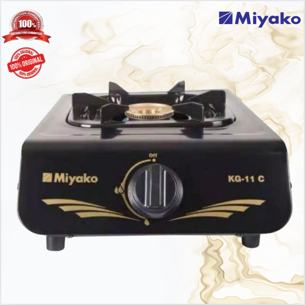 KOMPOR GAS MIYAKO 1 TUNGKU KG 11C/KG11C/KG-11C/KG11 C/KG-11 C/KG11C/ORIGINAL MIYAKO/GARANSI RESMI