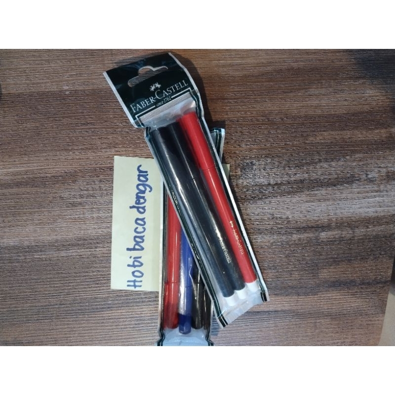 

Spidol Marking Pen Warna Faber Castell Art 151632 Warna Merah, Biru, atau Hitam