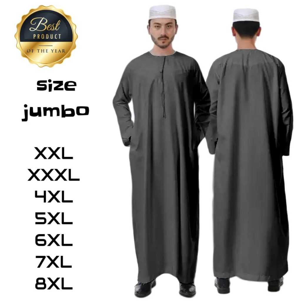 Baju Gamis Pria jubah Laki Jubah Pria Dewasa Dan remaja Putih Polos Warna Model Lengan Panjang busan