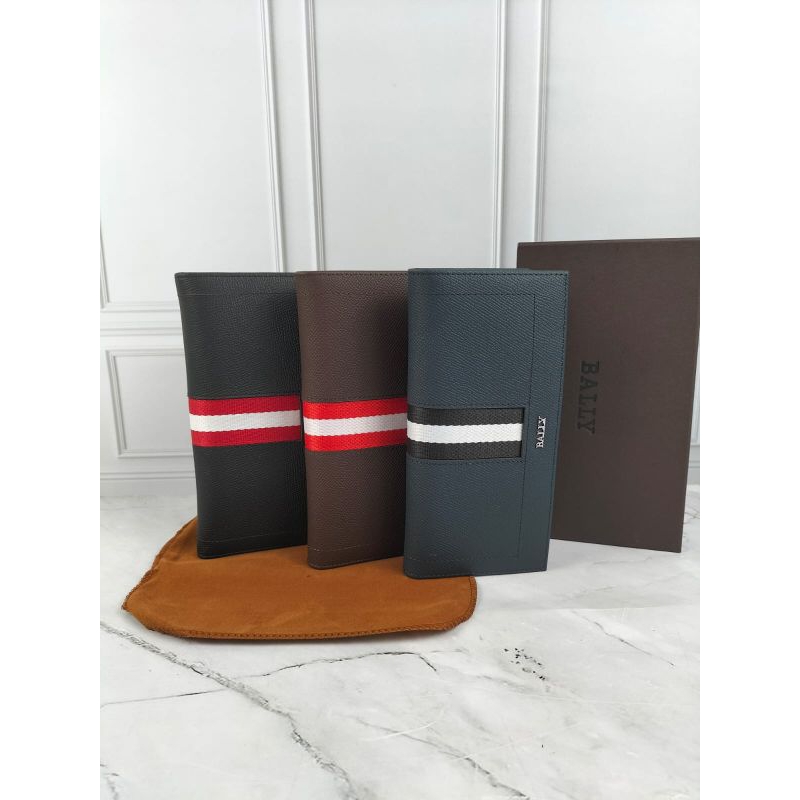 DOMPET PANJANG MEWAH PRIA BALLY DOMPET MEWAH KULIT ASLI