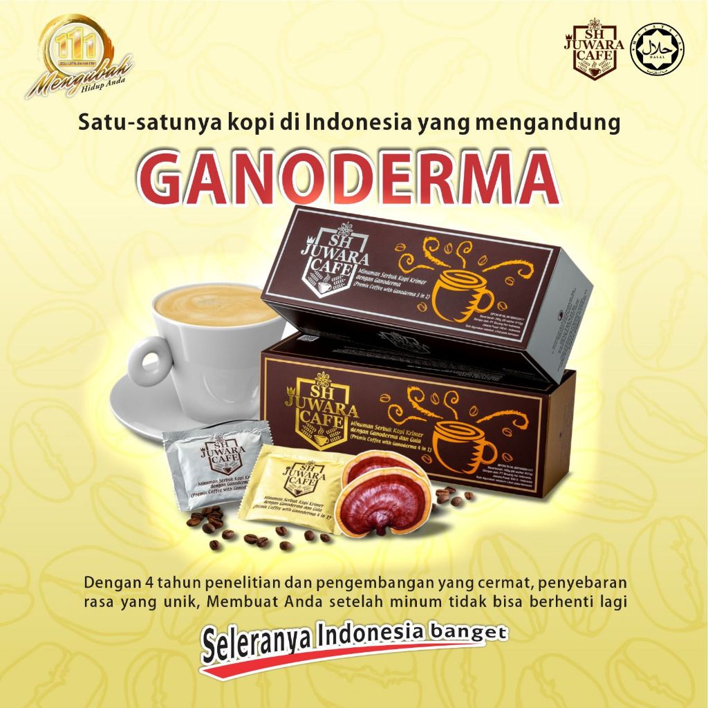 

KOPI GANODERMA | KOPI LINGZHI Kopi Untuk Stamina dan Kesehatan (20 Saset)