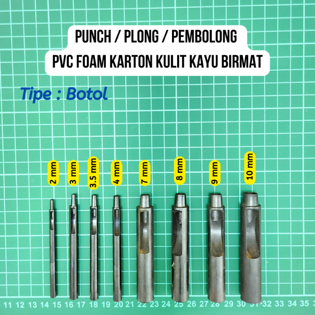 PAKU PLONG / PUNCH PELUBANG PEMBOLONG SABUK KERAJINAN KULIT PLONG KULI