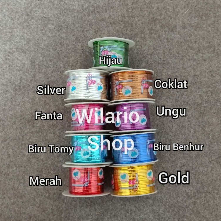 

Hemat Banyak PITA KAWAT SOUVENIR 1 YARD PITA KAWAT METALIK KAWAT PENGIKAT SOUVENIR