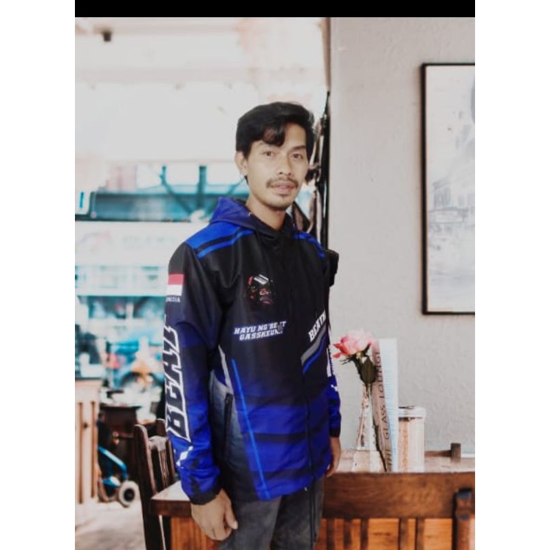 BLACK HUSTLE JACKET HONDA BEAT KEREN (Sublim) Limited Edition