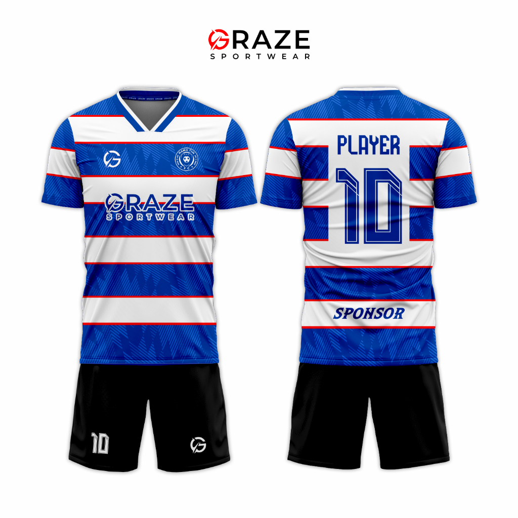 Jersey Futsal Full Printing Premium Dryfit Graze Sportwear [Bisa Satuan] Graze Sportwear - G084