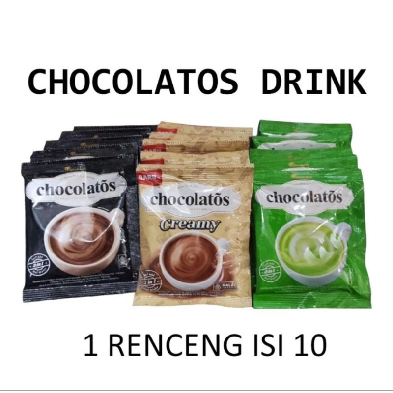 

1 rcg chocolatos drink creamy - chocolate- matcha 10 sachet