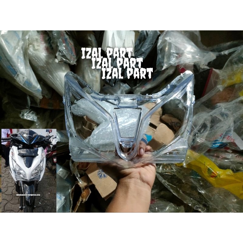 kaca lampu depan vario 125 tecno 2012 2013 2014