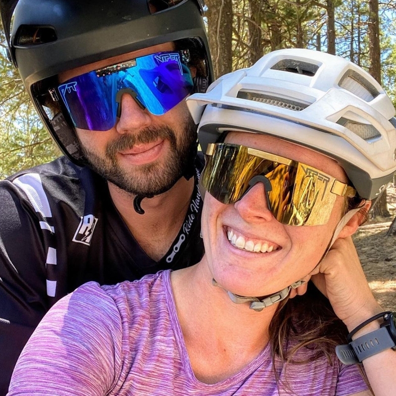 RB Kacamata Sepeda Olahraga Wanita Pria Fashion Kacamata Sport Anti Silau Outdoor Bersepeda