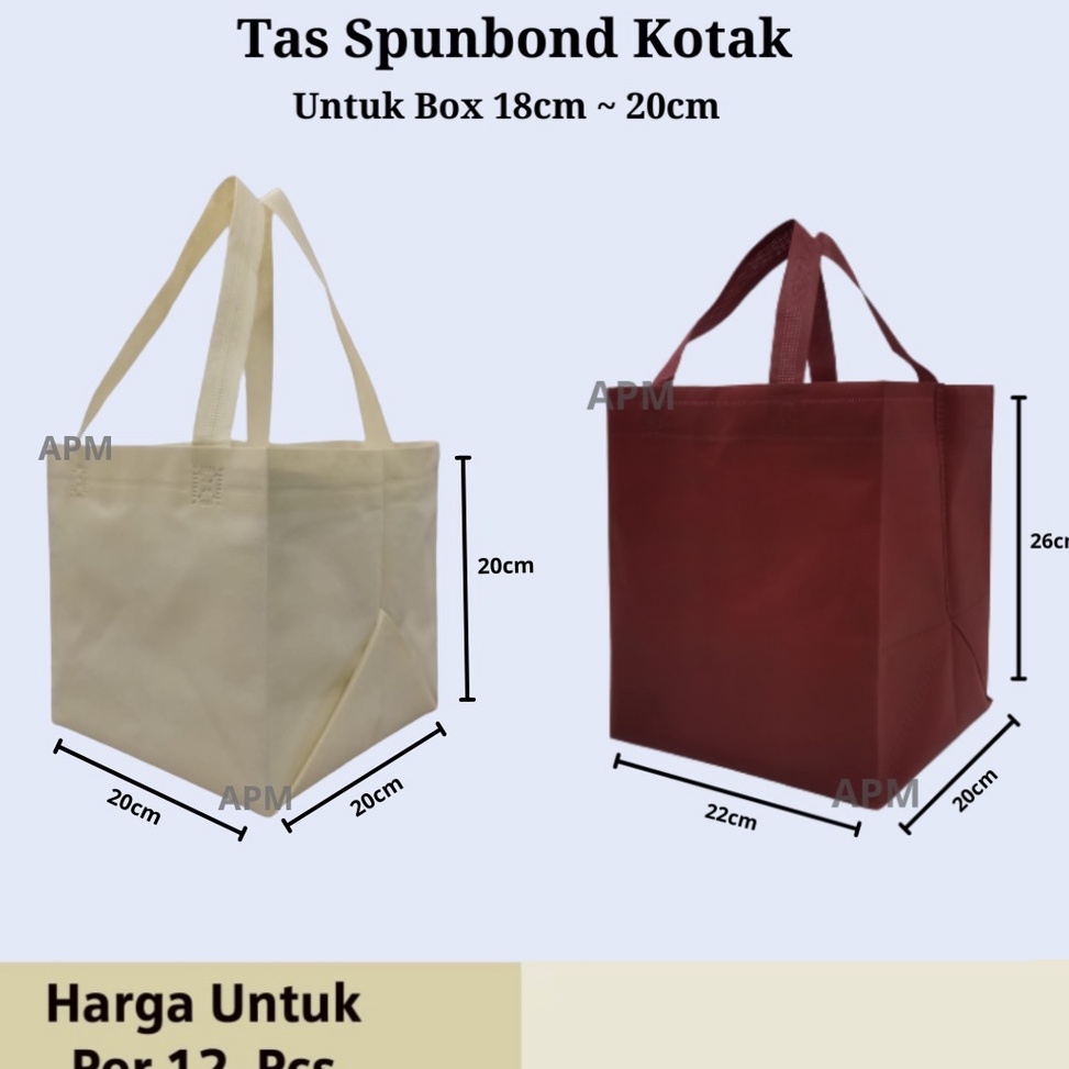 

Sale Khusus Tas Spunbond Kotak Ukuran 2cm x 2cm x T226cm
