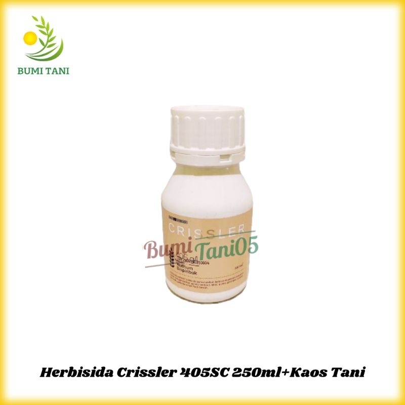 Herbisida Crissler 405SC+Bonus Kaos Racun Gulma Daun Lebar Teki Natrium Bispiribak 405g/l