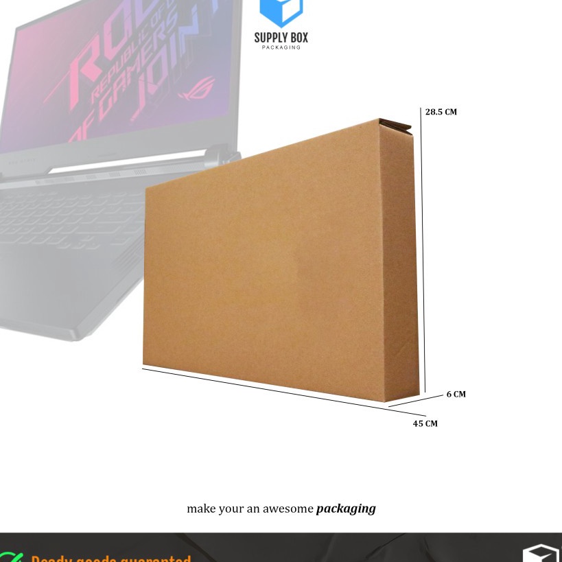 

Diskon Deal BOX LAPTOP POLOS 1 SET UK45x6x285 cm Kardus Laptop