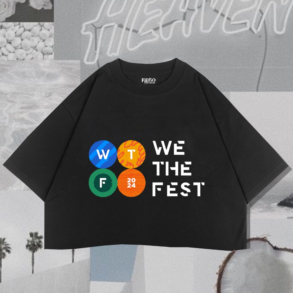 Fiego "WE THE FEST 2024" | Premium All Size Crop Top | Black Crop