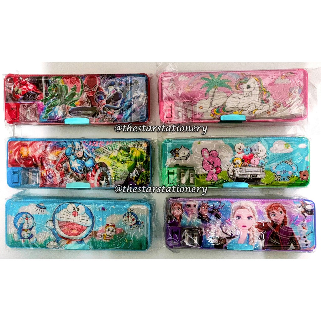 

(1 Biji) Kotak Pensil Magnet Gambar Timbul FC-1760 / Tempat Pensil Magnet 21.8*7.5*3.7 Cm