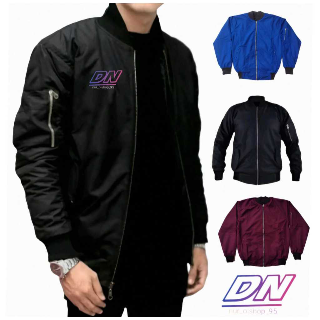 JAKET BOMBER PRIA / JAKET BOMBER POLOS / JACKET BOMBER [COD]