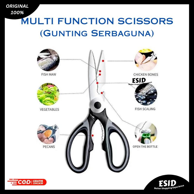 

GUNTING SERBAGUNA | Multifunction Scissors | Must Have Item