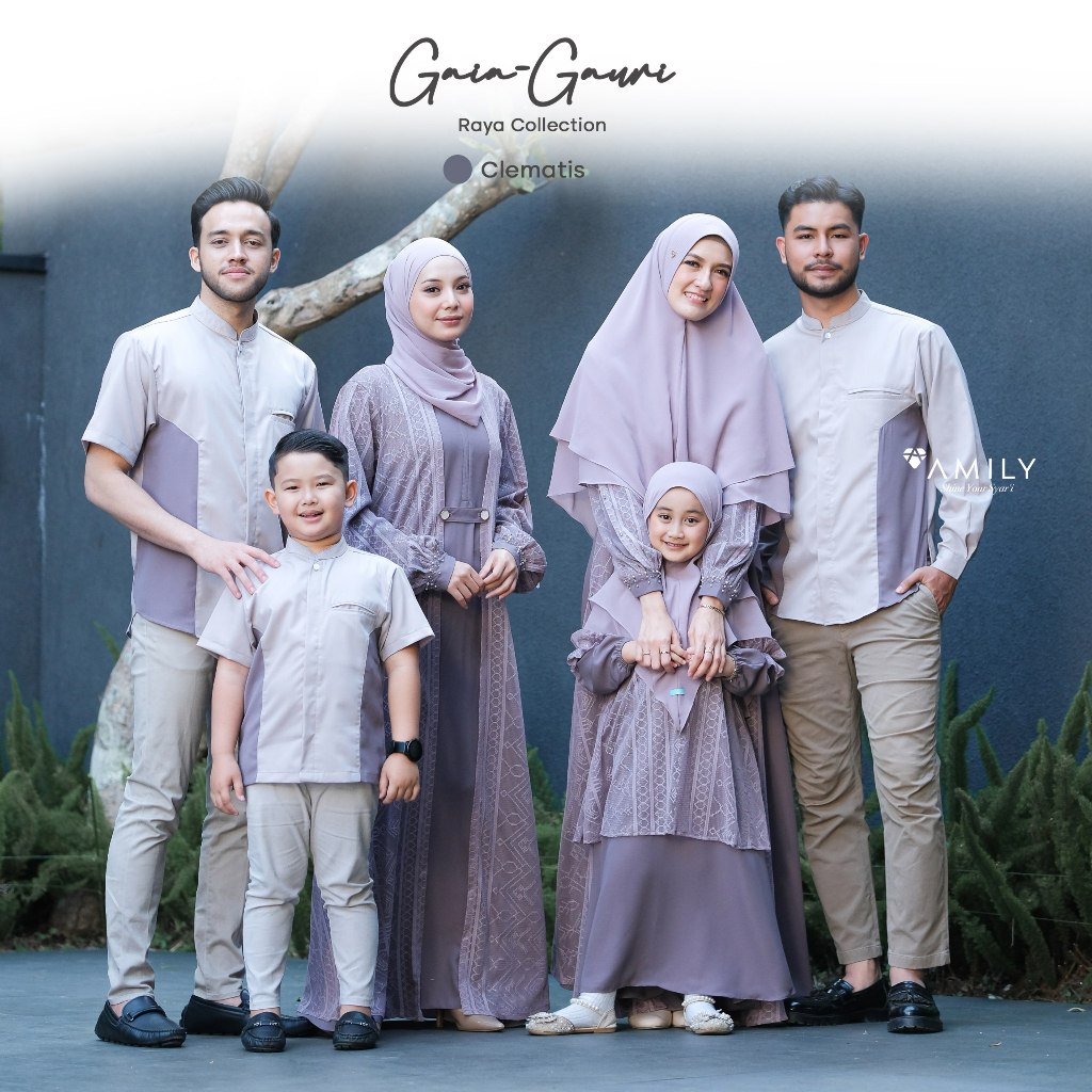 GAURI DRESS DEWASA ORI AMILY HIJAB FAMILY SET FLOWLY BROKAT GAMIS SYARI BUSUI FRIENDLY BAJU BUSANA M