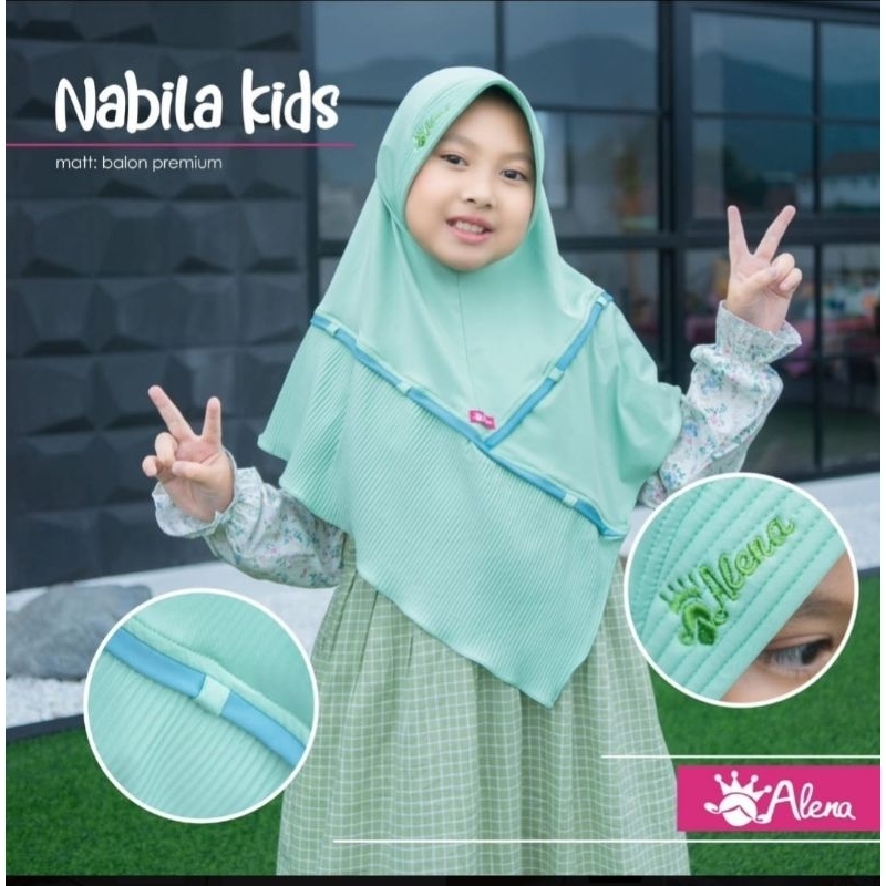 JILBAB PLISKET JILBAB ANAK TANGGUNG NABILA ALENA HIJAB