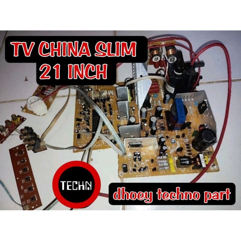 Mesin Tv Slim China 21 inch Second Normal