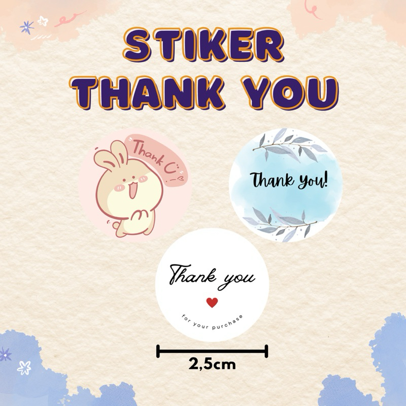 

STIKER THANK YOU FOR ORDER PACKING SEGEL [ READY STOK ]