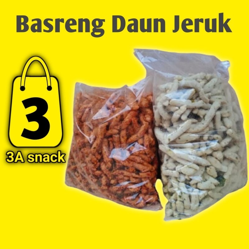 

Basreng 3a snack Daun Jeruk 500 gram