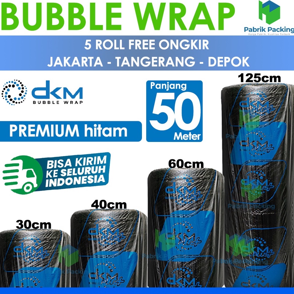 

Fast Delivery PLASTIK BUBBLE WRAP HITAM TEBAL BUBBLE WRAP MURAH DKM 5 meter